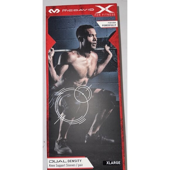 Mcdavid Other - McDavid X Dual Density Knee Support Sleeves Pair Black XL MDX801-01-35